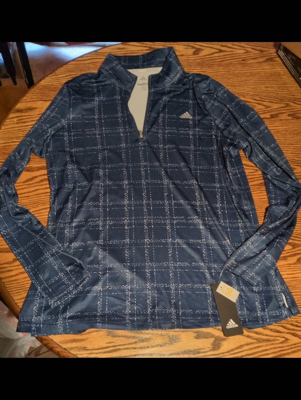 Adidas quarter zip pullover golf light top